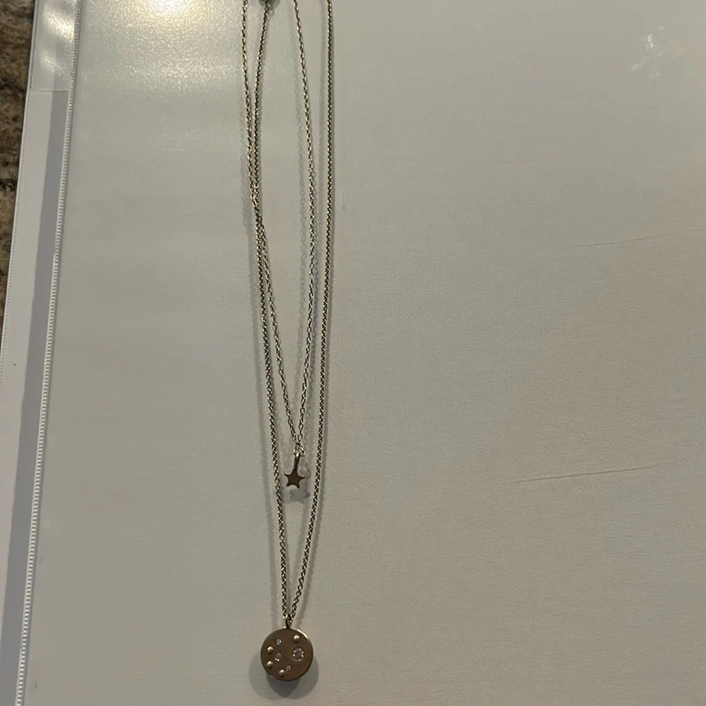 Target Double Later Star And Moon Necklace
